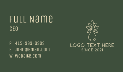 Wellness Natural Oil  Business Card Image Preview