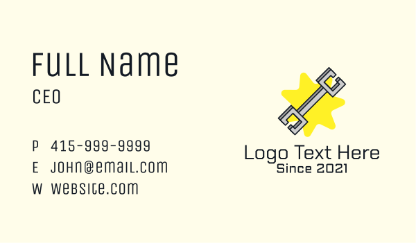 Wrench Repair Tool Business Card Design Image Preview