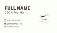 Leaf Natural Eyelash Salon Business Card Image Preview