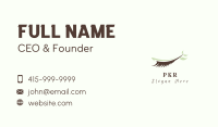 Leaf Natural Eyelash Salon Business Card Image Preview