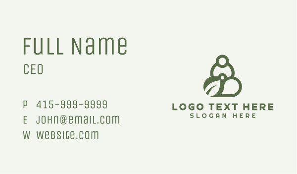 Green Yoga Relaxation Business Card Design Image Preview