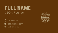 Brown Mallet Woodwork Business Card Image Preview