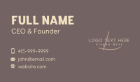 Luxury Business Lettermark Business Card Preview