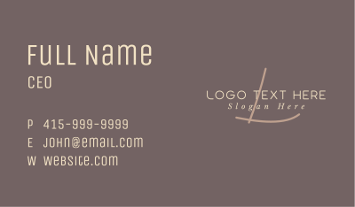 Luxury Business Lettermark Business Card Image Preview