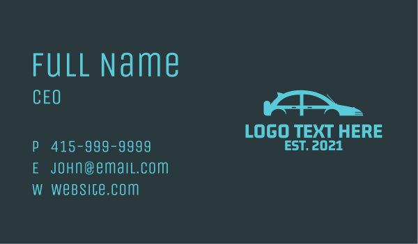 Ridesharing Car  Business Card Design Image Preview