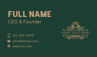 Elegant Royal Wreath Business Card Preview