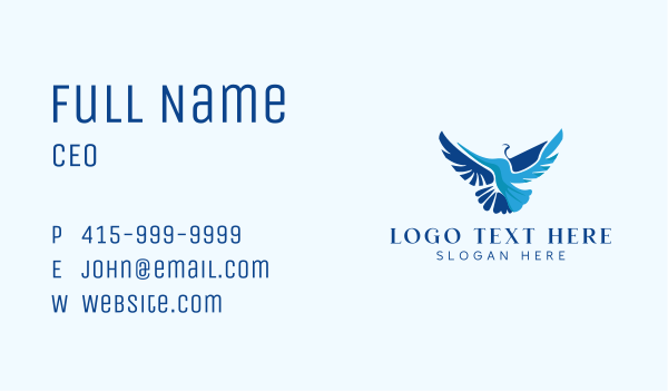 Bird Wings Aviary Business Card Design Image Preview
