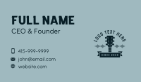 Acoustic Guitar Music Business Card Preview