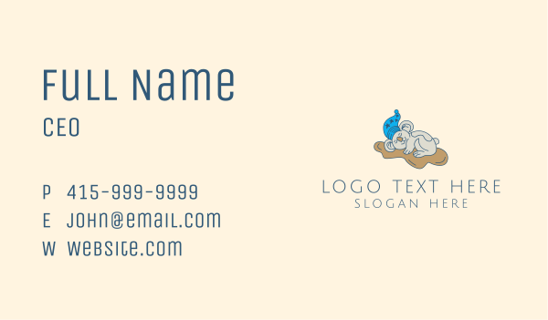 Sleeping Koala Daycare Business Card Design Image Preview