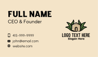 Leaf Nest Greenhouse Cabin Business Card Image Preview