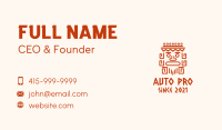 Aztec Head Statue Business Card Image Preview