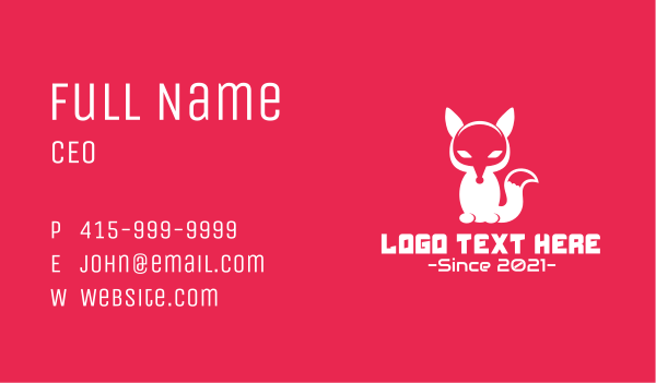 Gaming Fox Mask Business Card Design Image Preview