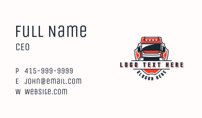 Delivery Truck Company Business Card Image Preview