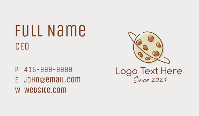 Chocolate Cookie Planet Business Card Image Preview