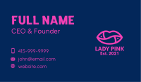 Hot Pink Lips  Business Card Image Preview