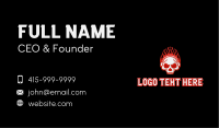 Music Fire Skull Business Card Image Preview