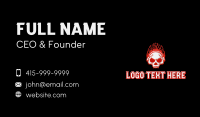 Music Fire Skull Business Card Design