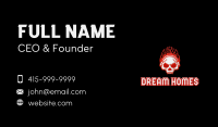 Music Fire Skull Business Card Image Preview