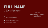 Vintage Rodeo Wordmark Business Card Image Preview