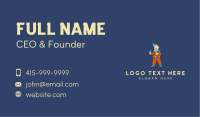 Handyman Wrench Mascot Business Card Image Preview