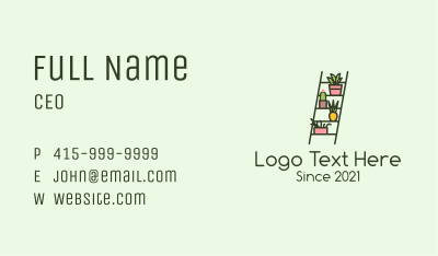 Home Ladder Garden Business Card Image Preview
