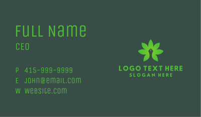 Leaf Pen Writer  Business Card Image Preview