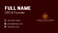 Triangular Technology Developer Business Card Image Preview
