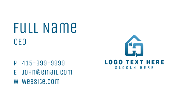 House Pipeline Letter H Business Card Design Image Preview