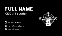 Musician Acoustic Guitar Business Card Preview
