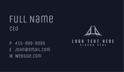 Triangle Ruler Bridge Business Card Image Preview