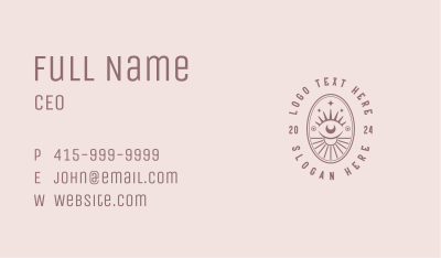 Mystical Bohemian Eye Business Card Image Preview
