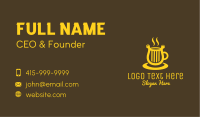 Harp Coffee Cup Business Card Image Preview