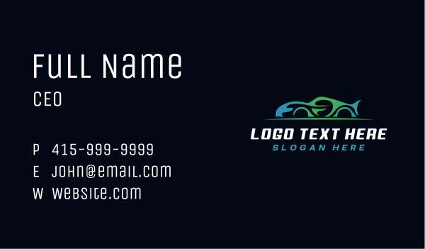 Car Vehicle Automotive Business Card Design Image Preview