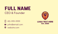 Basketball Location Pin Business Card Image Preview