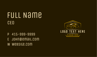 Car Rental Garage Business Card Image Preview