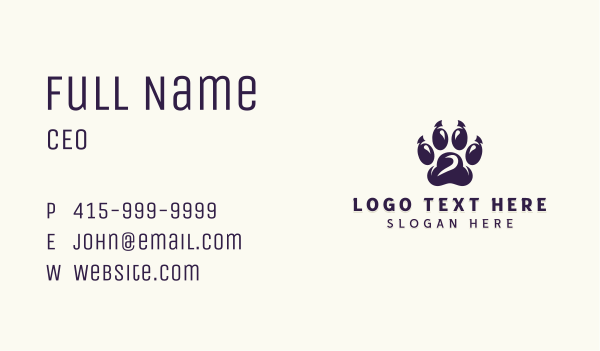 Pet Grooming Veterinary Business Card Design Image Preview