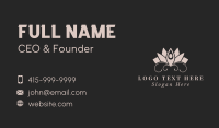 Meditation Yoga Flower  Business Card Image Preview