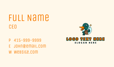 Duck Bird Game Business Card Image Preview