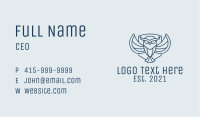 Blue Owl Outline Business Card Image Preview