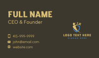 Human Star Shield Business Card Design