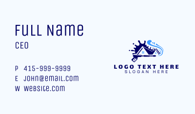 Home Pressure Wash Cleaning Business Card Image Preview