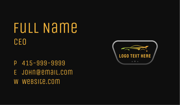 Car Transport Emblem Business Card Design Image Preview