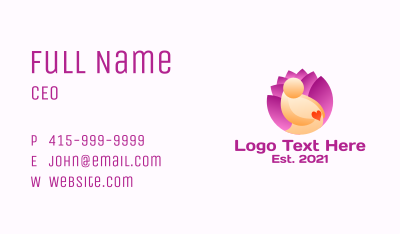 Pregnancy Charity Business Card Image Preview