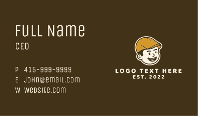 Kid Hat Apparel Business Card Image Preview