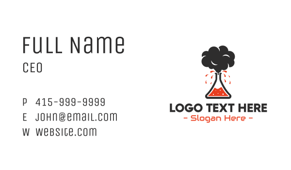 Volcano Lab Business Card Design Image Preview
