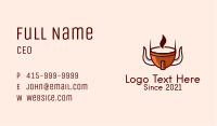 Viking Helmet Coffee  Business Card Image Preview