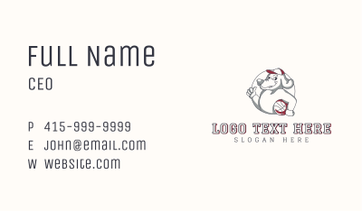 Tough Wolf Basketball Business Card Image Preview