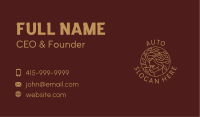 Golden Natural Woman Business Card Image Preview