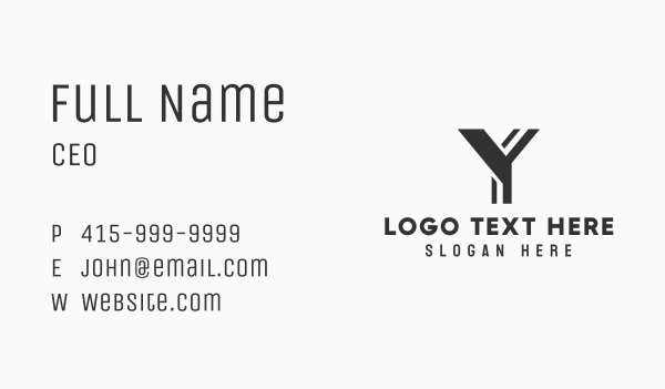 Consulting Business Letter Y Business Card Design Image Preview