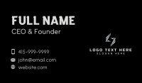 Metal Construction Letter S Business Card Preview